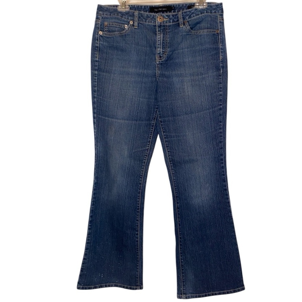 CALVIN KLEIN Vintage Boot Cut Jeans for Women in Mid Wash Blue SIZE 12